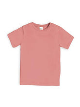 Load image into Gallery viewer, Colored Organics Infant Toddlers and Kids Organic Cotton Short Sleeve Crew Neck Tee Shirt - Rose - 6 / Small
