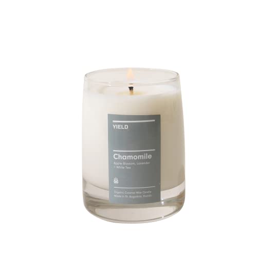 Yield Chamomile Organic Coconut Wax Candle - Apple Blossom, Lavender & White Tea Chamomille Candle