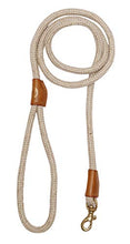 Load image into Gallery viewer, Vama Leathers I Sustainable &amp; Eco Friendly Leash I Cotton Hemp Rope Leash I Hand Made I Strong Rope Leash I Heavy Duty Solid Brass Hook I Small Medium Large Dogs I Diameter- 3/8 Inch x 5 Feet Long
