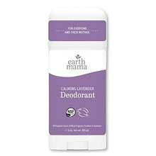 Load image into Gallery viewer, Earth Mama Calming Lavender Deodorant | Safe for Sensitive Skin, Pregnancy and Breastfeeding, Contains Organic Lavender, Calendula and Coconut Oil with No Fragrance Chemicals, 3-Ounce
