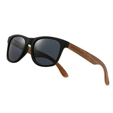 Load image into Gallery viewer, WOODONLY Walnut Wood Polarized Sunglasses - Cool Style Matte Finish Frame with Wooden Temple for Men and Women Perfect Gifts (Burlywood 2 + Gray)

