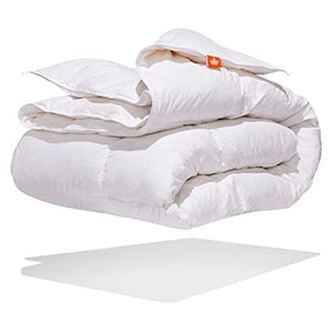 Canadian Down & Feather Co. - All Season White Goose Feather Duvet Comforter Full/Double Size - 233 TC Shell 100% Cotton - Oeko TEX Certified