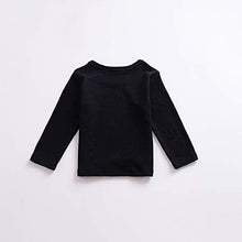 Load image into Gallery viewer, Toddler Baby Boy Girl Basic Solid Plain Organic Cotton T Shirts Tops Long Sleeve Tee Shirt Girls Clothes (Black, 2-3 Years)
