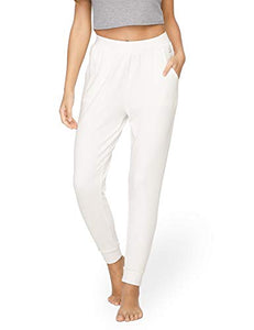 GYS Women's Bamboo Jogger Pants, White, X-Large