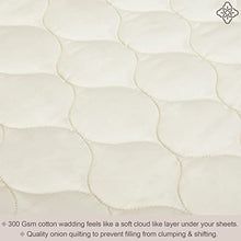 Load image into Gallery viewer, Bioweaves 100% Organic Cotton Mattress Pad Cover, GOTS Certified Quilted Fitted Mattress Protector with Soft Cotton Wadding - 20 Inch Deep Pocket, Full

