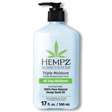 Load image into Gallery viewer, HEMPZ Body Lotion Triple Moisture - Grapefruit &amp; Sparkling Peach Daily Moisturizing Cream, Shea Butter Body Moisturizer Skin Care Products - Large
