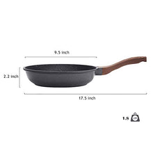 Load image into Gallery viewer, SENSARTE Nonstick Frying Pan Skillet, Swiss Granite Coating Omelette Pan, Healthy Stone Cookware Chef&#39;s Pan, PFOA Free (8/9.5/10/11/12.5 Inch) (9.5 Inch)
