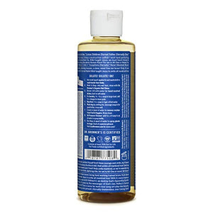 Dr. Bronner's - Pure-Castile Liquid Soap (Peppermint, 8 ounce) - Made with Organic Oils, 18-in-1 Uses: Face, Body, Hair, Laundry, Pets and Dishes, Concentrated, Vegan, Non-GMO
