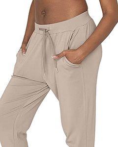 Kindred Bravely Bamboo Maternity & Postpartum Joggers | Maternity Lounge Pants for Women (Stone, Small)