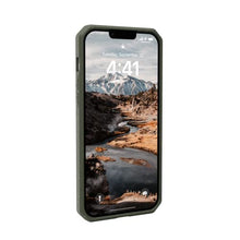 Load image into Gallery viewer, URBAN ARMOR GEAR UAG Designed for iPhone 14 Plus Case Green Olive 6.7&quot; Outback Bio Ultra Thin Eco-Friendly Protective Cover Fully Biodegradable and Compostable Compatible with Wireless Charging
