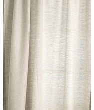 Load image into Gallery viewer, Solino Home 100% Linen Curtain 52 x 84 Inch – Light Natural Lightweight Rod Pocket Curtain – 100% Pure Natural Fabric Window Panel for Summer – Handcrafted from European Flax
