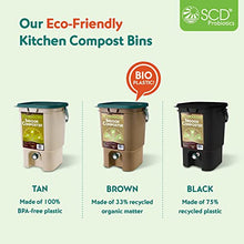 Load image into Gallery viewer, All Seasons Indoor Composter Starter Kit – 5 Gallon Tan Compost Bin For Kitchen Countertop With Lid, Spigot &amp; 1 Gallon (2 lbs.) Bag Of Dry Bokashi Bran – by SCD Probiotics
