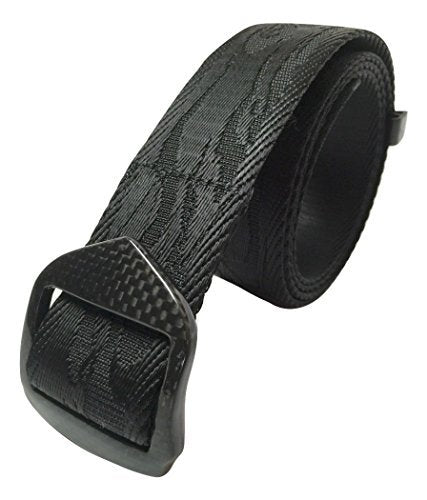 NEW Carbon Fiber Metal Free Black Belt Security Friendly Durable Rip Resistant