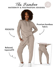 Load image into Gallery viewer, Kindred Bravely Bamboo Maternity &amp; Postpartum Joggers | Maternity Lounge Pants for Women (Stone, Small)
