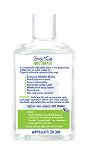 Lucky Teeth Organic Food Grade Peroxide MouthWash - Plus WHITENING - Whitens, Refreshes. Food Grade Peroxide + Essential Oils. … (1)