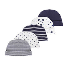 Load image into Gallery viewer, Newborn Baby Soft Cotton Organic Cap and Mitten Set Sunny Hatsfor Hospital Baby Boy and Girl(0-6 Months)
