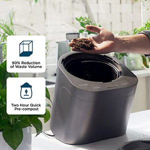Electric Compost Bin Kitchen, Smart Kitchen Waste Composter, Food Composter Indoor/Outdoor, Food Cycler with 3L Capacity, Compost Machine for Apartment Countertop, Optimized Version V2