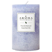 Load image into Gallery viewer, Aroma Naturals Essential Oil Tranquility Pillar Candle, 2.5&quot; x 4&quot;, Lavender, 11 Ounce
