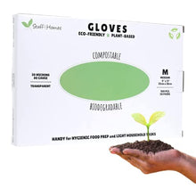 Load image into Gallery viewer, Stuff4Homes Compostable Gloves, 100% Plant-Based Biodegradable Food Prep Gloves Disposable, Eco Friendly, (Large 200 Pack)
