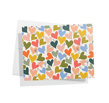 Load image into Gallery viewer, Twigs Paper - Floral Heart Pattern Card Set - 12 Cards With Envelopes - (5.5 x 4.25 Inch) - Blank Assorted Set For Any Occasion - Eco Friendly Stationery
