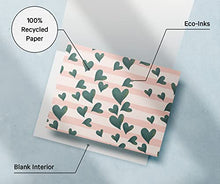 Load image into Gallery viewer, Twigs Paper - Floral Heart Pattern Card Set - 12 Cards With Envelopes - (5.5 x 4.25 Inch) - Blank Assorted Set For Any Occasion - Eco Friendly Stationery
