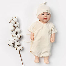 Load image into Gallery viewer, Mimi GOTS Certified Organic Cotton Baby Hat Beanie Newborn, Soft Knotted Cap | Natural Color, No Bleached, No Dyed, Chemicals - Free, 3-6 Months Infants Boy Girl Unisex
