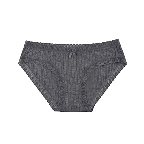 KNITLORD Women's Lace Trim Underwear Bamboo Viscose Soft Bikini Pantie –  Kreative World Online