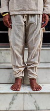 Load image into Gallery viewer, Pure Hemp Trousers Hemp drawstring Yoga Lounge Pants w/tapered ankles (Beige, Medium)

