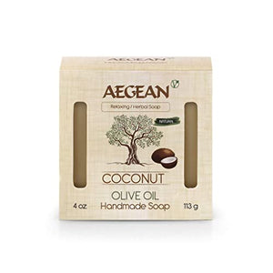 Aegean 100% Natural Bar Soap w/Organic Ingredients, Vegan Soap , Moisturizing, Handmade, Scented w/Premium Essential Oils, Body Soap Bars for Women & Men