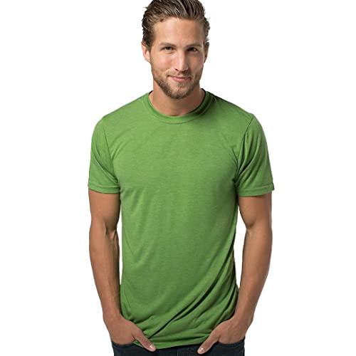 Cariloha Comfort Crew Tee - Moisture Wicking Bamboo-Viscose Crewneck T Shirt for Men - Small - Palm Green