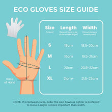 Load image into Gallery viewer, Eco Gloves Plant-Based Compostable Gloves Eco-friendly Latex Free, Powder Free, BPA Free for Food, Safety, Cleaning, Pet Care | Pack of 100 | Clear (Small)
