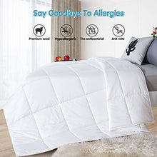Load image into Gallery viewer, YOUR MOON Luxurious Wool Comforter Twin Size for All Seasons, 100% Natural Australian Wool Duvet Insert, Hypoallergenic Premium Wool Filled Comforter, Noiseless Cotton Cover,(Original White)
