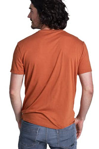 ONNO Men's Bamboo T-Shirt M Rust