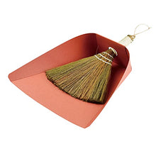 Load image into Gallery viewer, ECO Friendly OSOUJI, Japanese Traditional Style Cleaning Tool. Dustpan &amp; Broom Set. Mini-Sized Good for The Desk and Table Cleaning, Small Space. Also Good for Handmade SOBA. (Red)
