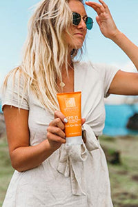 Absolutely Natural SPF 15 Sunscreen Lotion with Rose Hips Oil, Cruelty Free and Reef Safe, Made in USA