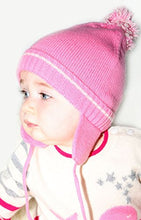 Load image into Gallery viewer, Gia John Cashmere Baby Girl Cashmere Pom Pom Hat Pink
