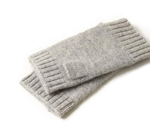 NUOHEMULE 100% Pure Cashmere Fingerless Mitten Gloves for Women in a Gift Box,Soft and Comfortable Gloves