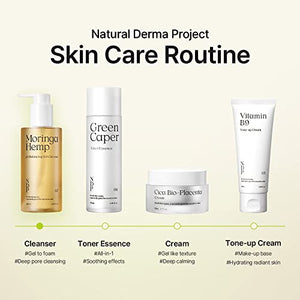 NATURAL DERMA PROJECT Morninga Hemp pH Balancing Gel Cleanser for Acne Prone, sensitive skin | Korean skincare, VEGAN, CRUELTY FREE, EWG ingredient | 200ml