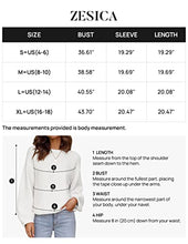 Load image into Gallery viewer, ZESICA Women&#39;s 2023 Crew Neck Long Lantern Sleeve Casual Loose Ribbed Knit Solid Soft Pullover Sweater Tops,White,Small

