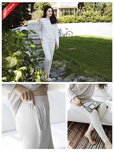 GYS Women's Bamboo Jogger Pants, White, X-Large