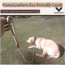 Load image into Gallery viewer, Vama Leathers I Sustainable &amp; Eco Friendly Leash I Cotton Hemp Rope Leash I Hand Made I Strong Rope Leash I Heavy Duty Solid Brass Hook I Small Medium Large Dogs I Diameter- 3/8 Inch x 5 Feet Long
