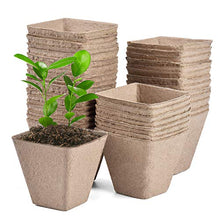Load image into Gallery viewer, JOYSEUS 3.25&quot; Seed Starter Pots, Organic Planting Peat Pots for Garden Seedling, 30 Pcs 100% Eco-Friendly and Biodegradable Seedling Pots for Seed Germination
