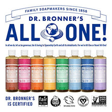 Load image into Gallery viewer, Dr. Bronner&#39;s - Pure-Castile Liquid Soap (Peppermint, 8 ounce) - Made with Organic Oils, 18-in-1 Uses: Face, Body, Hair, Laundry, Pets and Dishes, Concentrated, Vegan, Non-GMO
