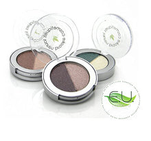 Load image into Gallery viewer, Lauren Brooke Cosmetiques Pressed Eyeshadow Duo, Natural, Organic Makeup (Chestnut/Vanilla Creme)
