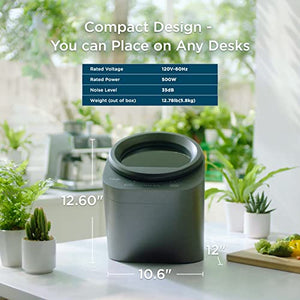 Electric Compost Bin Kitchen, Smart Kitchen Waste Composter, Food Composter Indoor/Outdoor, Food Cycler with 3L Capacity, Compost Machine for Apartment Countertop, Optimized Version V2