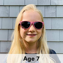 Load image into Gallery viewer, BioSunnies Kids Eco-Friendly Sunglasses for Boys and Girls with Polarized Lenses (3 to 9 years) (Coral Pink)
