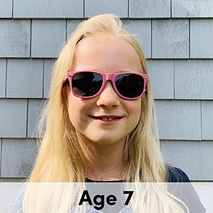 BioSunnies Kids Eco-Friendly Sunglasses for Boys and Girls with Polarized Lenses (3 to 9 years) (Coral Pink)