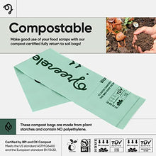 Load image into Gallery viewer, Green Elephant Compost Bags Small-Compostable Trash Bags,Small Biodegradable Trash Bags,Compostable Bags for Kitchen Compost Bin,1.6 Gallon Biodegradable Bags,BPI Certified Compostable Bag (2 Pack)
