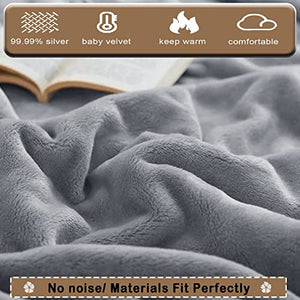 VAJOOCLL Faraday Blanket Organic Bamboo Protection Blanket for Beds, Couches, Pregnancy and Babies Belly Faraday Blanket, (B-47IN * 55IN)
