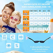 Load image into Gallery viewer, Pro Acme TPEE Rubber Flexible Kids Polarized Sunglasses for Baby and Children Age 3-10 (Pink Frame/Blue Mirrored Lens)
